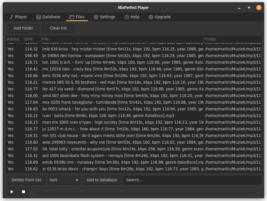 Import files